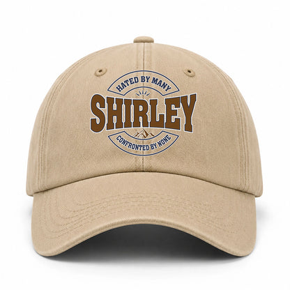 Hated By Many Confronted By None Washed Cap SHIRLEY 13K1 C36PF