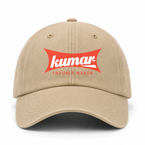 Trouble Maker Red Logo Washed Cap KUMAR 13K1 C78PF