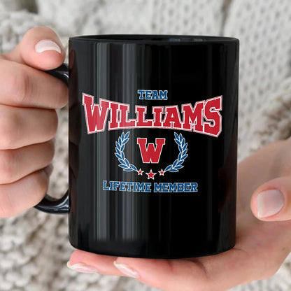 Team Your Name Lifetime Member Sporty Mug WILLIAMS 13K1 MG09