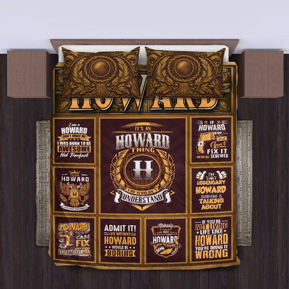 HOWARD Limited Edition Personalized Bedding Set 13K1-BS3