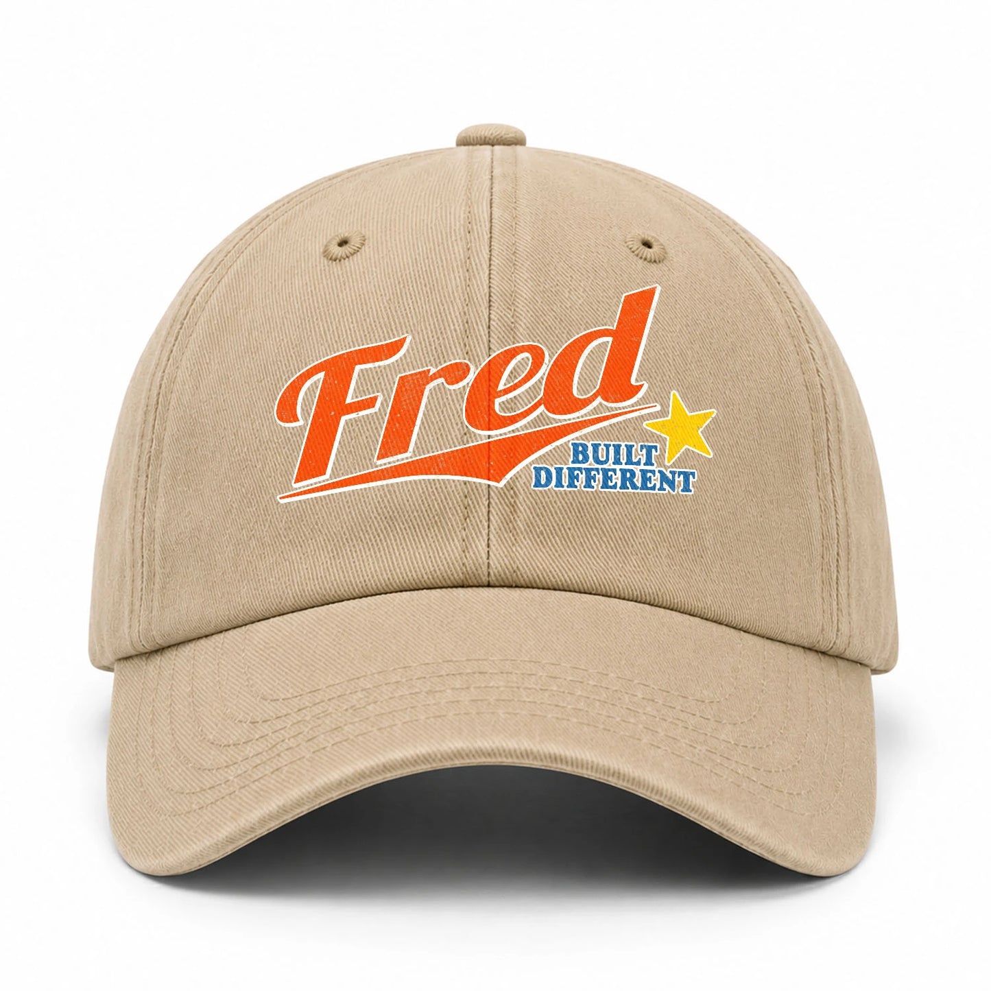 Your Name Built Different Logo Washed Cap FRED 13K1 C56PF