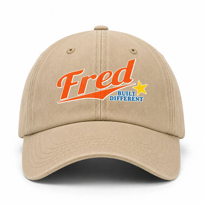 Your Name Built Different Logo Washed Cap FRED 13K1 C56PF
