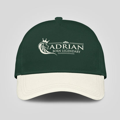 Born Legendary Lion Logo Sage Green And Beige Cap ADRIAN 13K1 C182PF