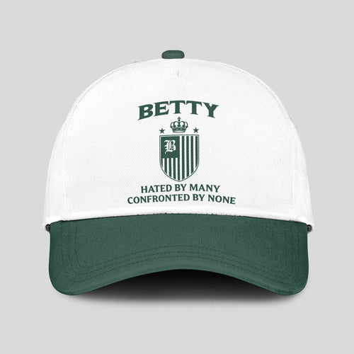 Hated By Many Confronted By None Luxury Logo Cap BETTY 13K1 C41PF