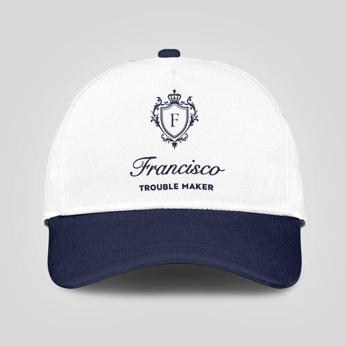 Trouble Maker Funny Blue And White Cap FRANCISCO 13K1 C152PF