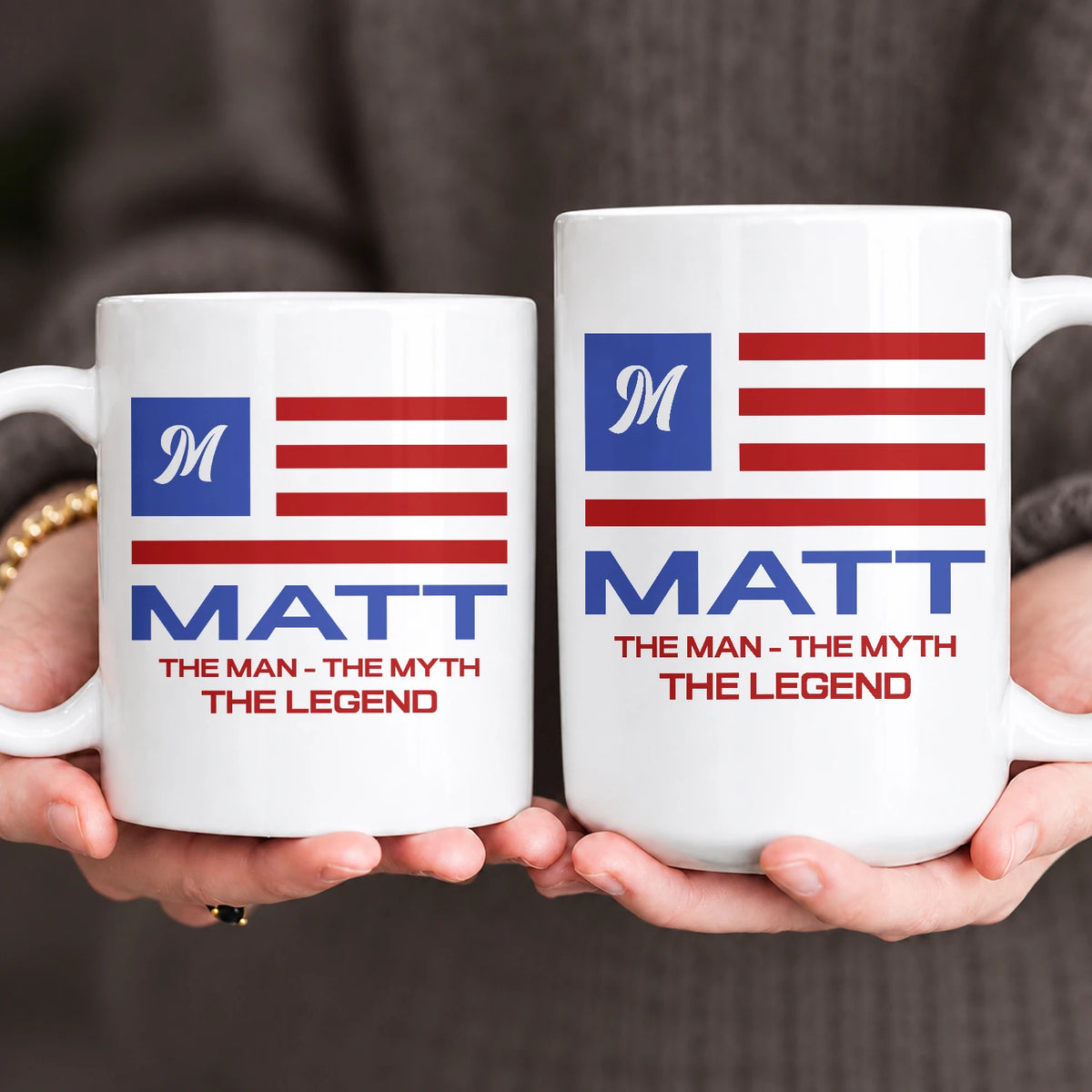 The Man The Myth The Legend American Flag Mug MATT 13K1 MG18