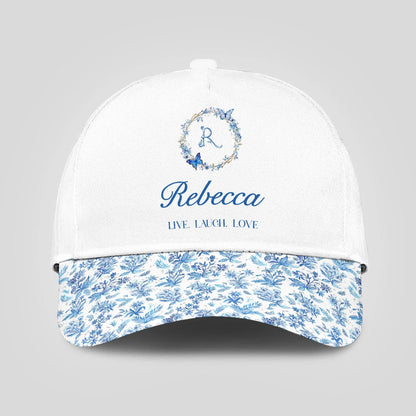 Live Laugh Love Blue Flowers Cap REBECCA 13K1 C50PF