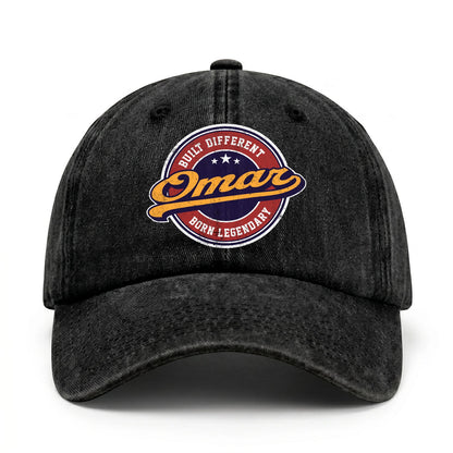 Built Different Born Legendary Logo Washed Cap OMAR 13K1 C65PF