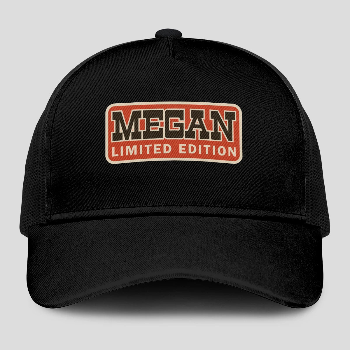 Limited Edition Red Logo Black Mesh Cap MEGAN 13K1 C215PF