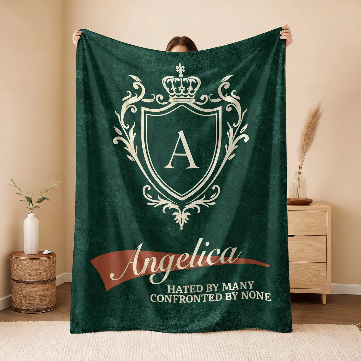 Hated by Many Confronted by None Old Money Blanket ANGELICA 13K1 BK19