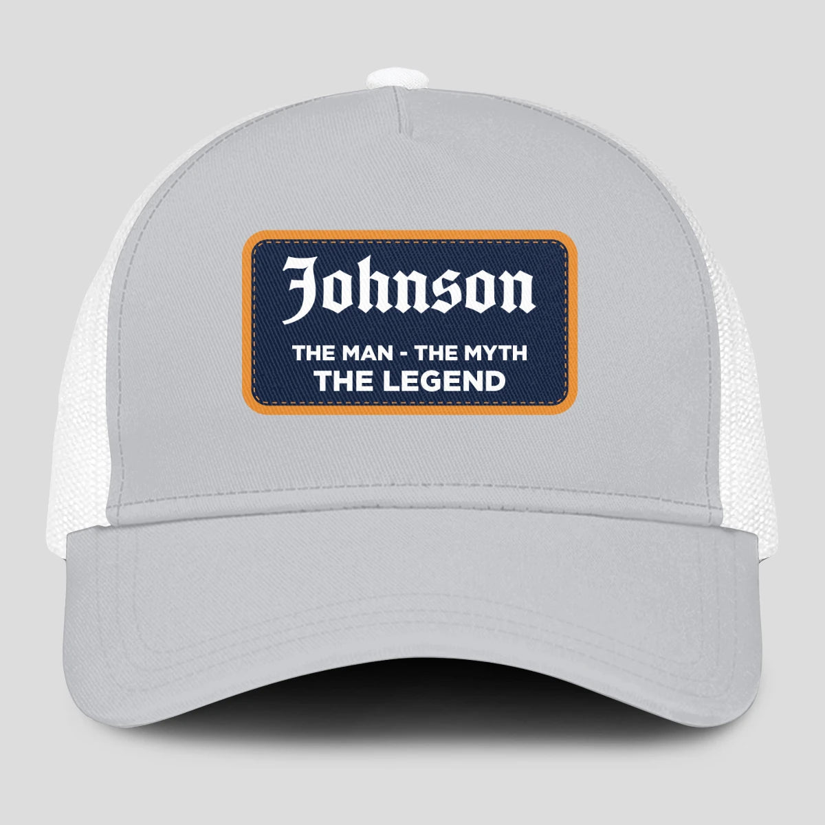 The Man The Myth The Legend Gray Mesh Cap JOHNSON 13K1 C204PF