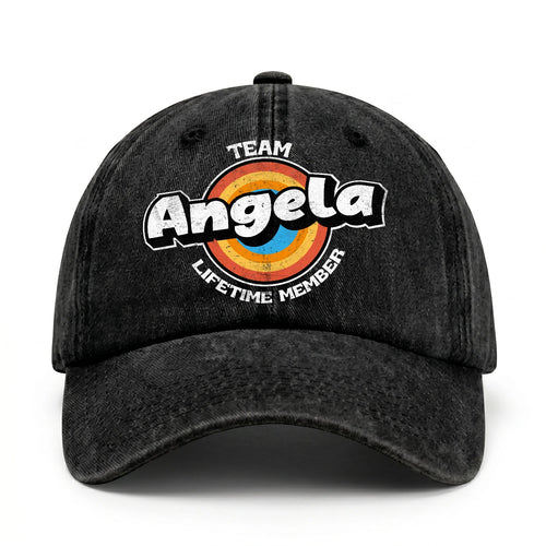 Team Your Name Lifetime Member Logo Cap ANGELA 13K1 C66PF