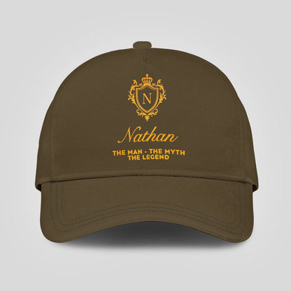 The Man The Myth The Legend Luxury Olive Cap NATHAN 13K1 C91PF