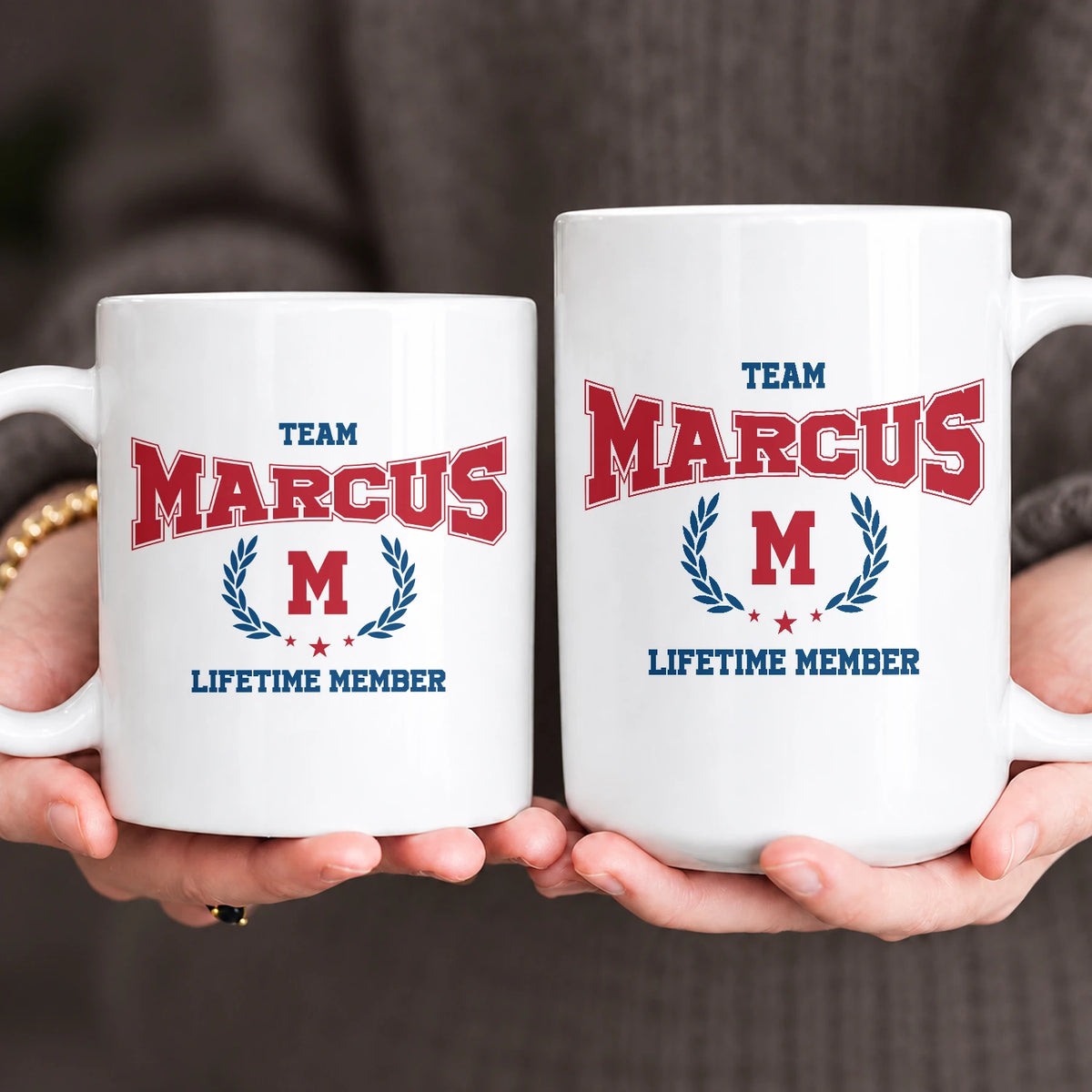 Team Your Name Lifetime Member Sporty Mug MARCUS 13K1 MG09