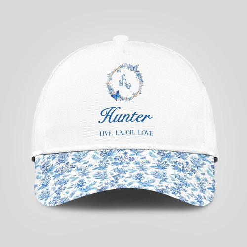 Live Laugh Love Blue Flowers Cap HUNTER 13K1 C50PF