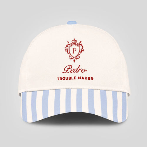 Trouble Maker Stripped Blue Beach Cap PEDRO 13K1 C74PF