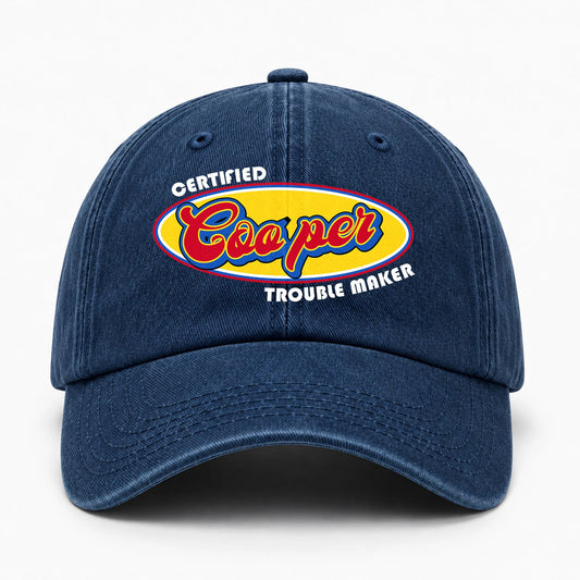Certified Your Name Trouble Maker Washed Cap COOPER 13K1 C73PF