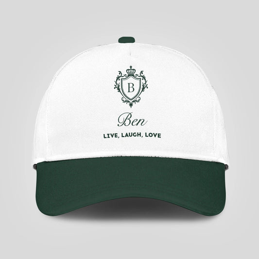 Live Laugh Love Elegant Blue And White Cap BEN 13K1 C90PF