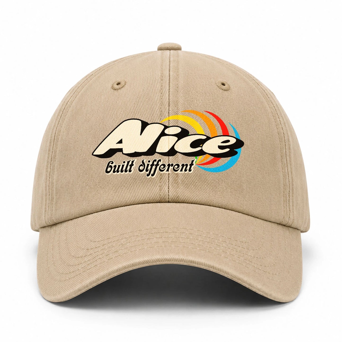 Your Name Built Different Retro Washed Cap ALICE 13K1 C55PF