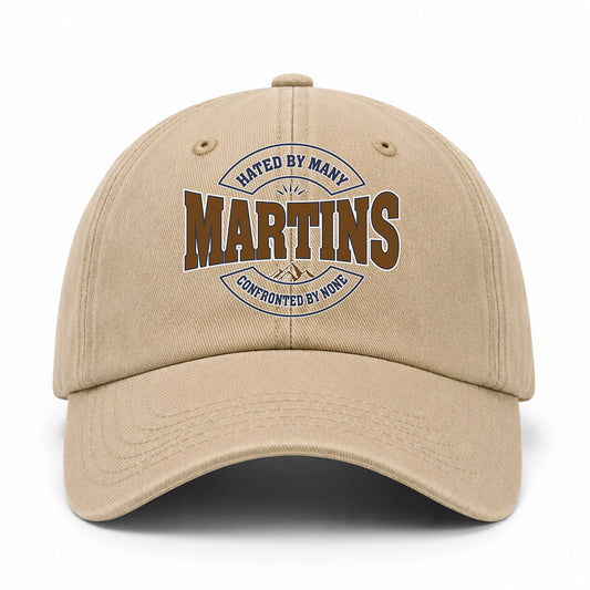 Hated By Many Confronted By None Washed Cap MARTINS 13K1 C36PF