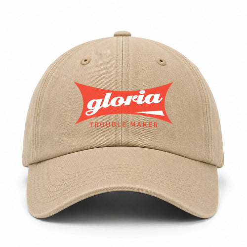 Trouble Maker Red Logo Washed Cap GLORIA 13K1 C78PF