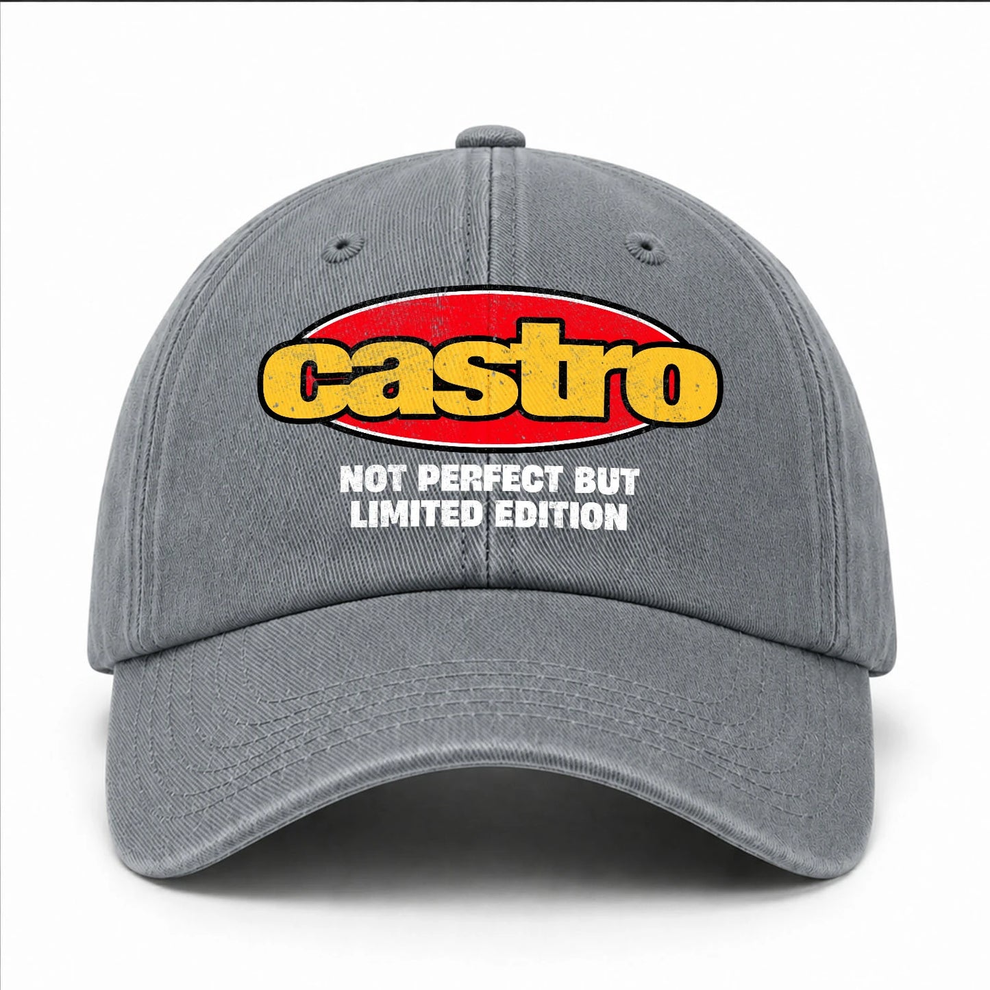 Your Name Not Perfect But Limited Edition Red Logo Washed Cap CASTRO 13K1 C84PF