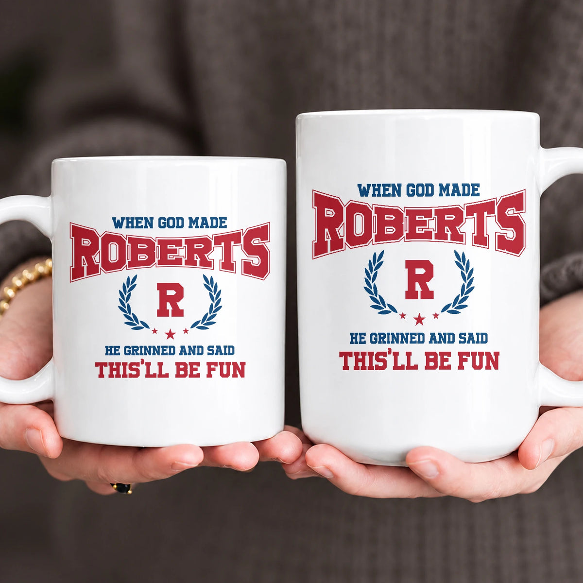 When God Made Your Name Personalized Mug ROBERTS 13K1 MG08