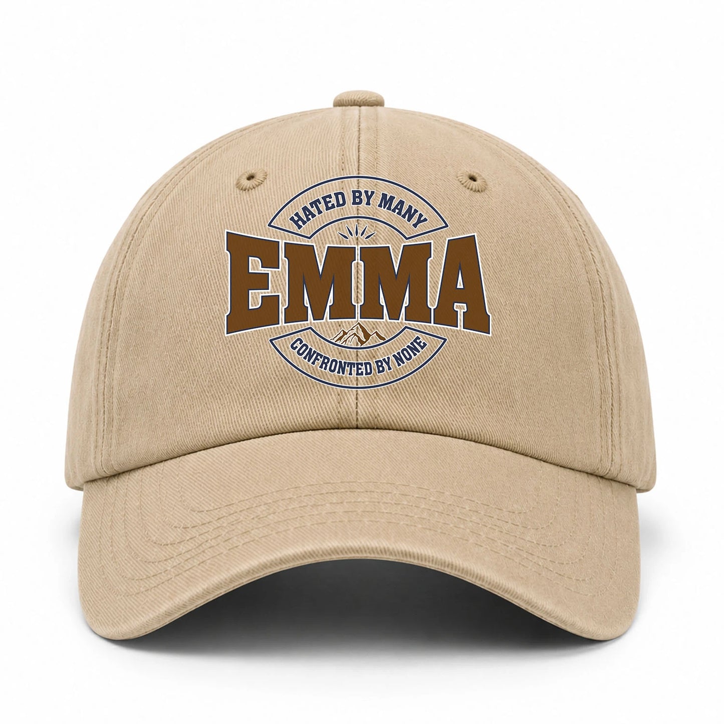 Hated By Many Confronted By None Washed Cap EMMA 13K1 C36PF