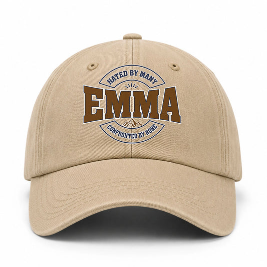 Hated By Many Confronted By None Washed Cap EMMA 13K1 C36PF