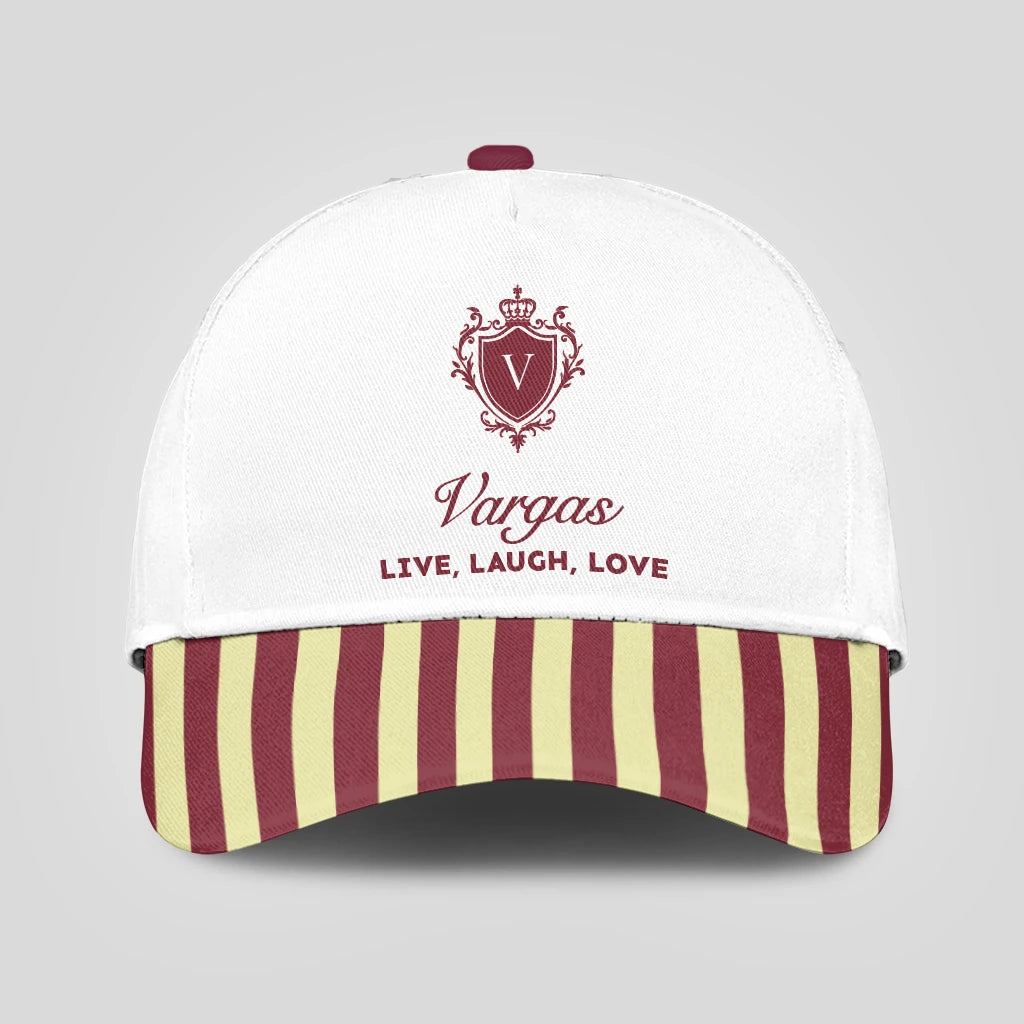 Live Laugh Love Burgundy And Yellow Cap VARGAS 13K1 C120PF