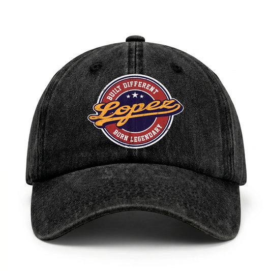 Built Different Born Legendary Logo Washed Cap LOPEZ 13K1 C65PF