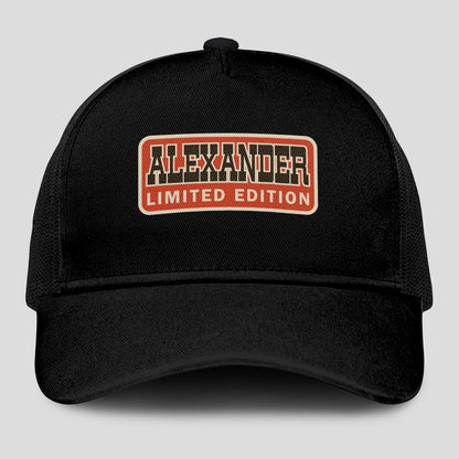 Limited Edition Red Logo Black Mesh Cap ALEXANDER 13K1 C215PF