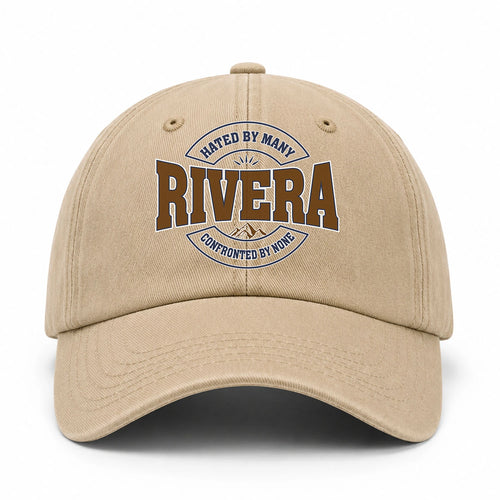 Hated By Many Confronted By None Washed Cap RIVERA 13K1 C36PF