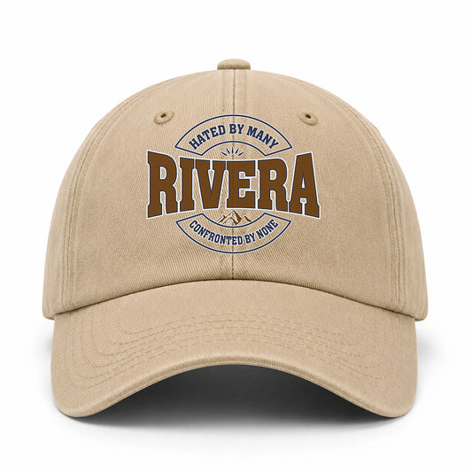 Hated By Many Confronted By None Washed Cap RIVERA 13K1 C36PF