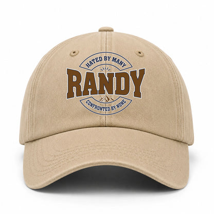 Hated By Many Confronted By None Washed Cap RANDY 13K1 C36PF