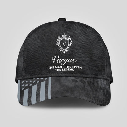 The Man The Myth The Legend America Black Camo Cap VARGAS 13K1 C173PF