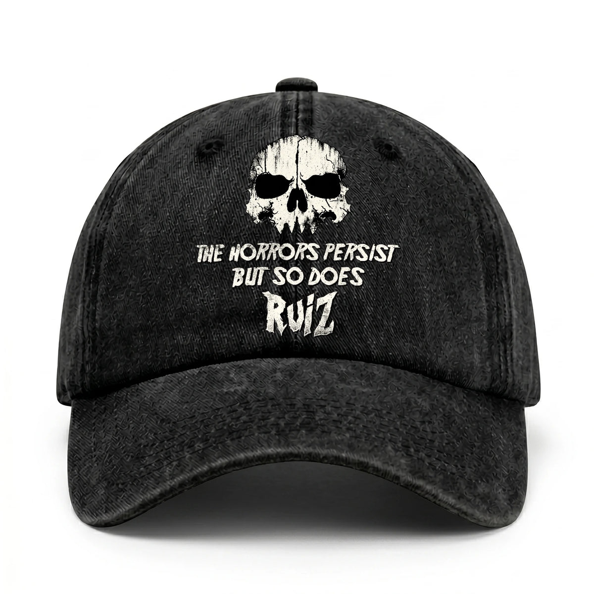 The Horrors Persist But So Does Your Name Cool Skull Washed Cap RUIZ 13K1 C134PF