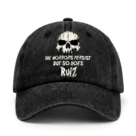 The Horrors Persist But So Does Your Name Cool Skull Washed Cap RUIZ 13K1 C134PF