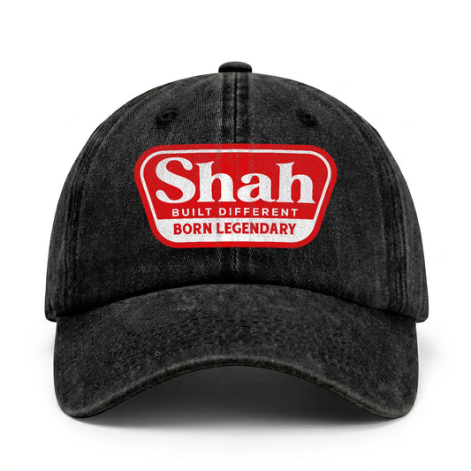 Built Different Born Legendary Red Logo Washed Cap SHAH 13K1 C63PF