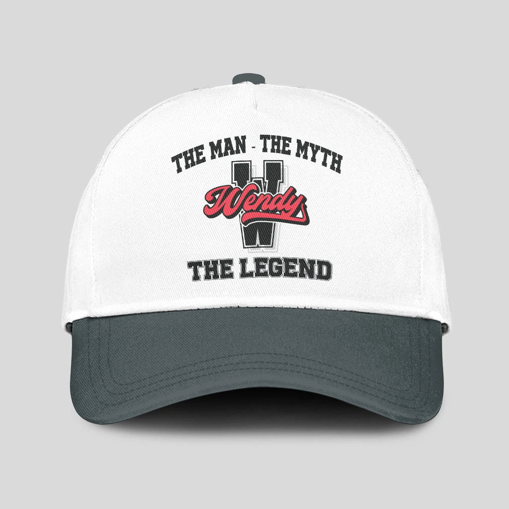 The Man The Myth The Legend Custom Initial Letter And Name Cap WENDY 13K1 C38PF