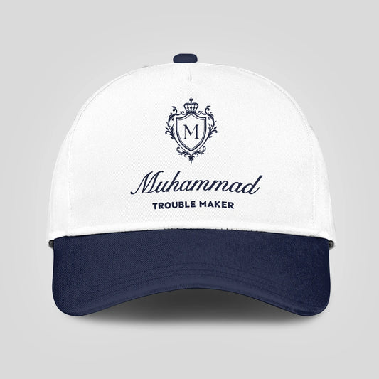 Trouble Maker Funny Blue And White Cap MUHAMMAD 13K1 C152PF