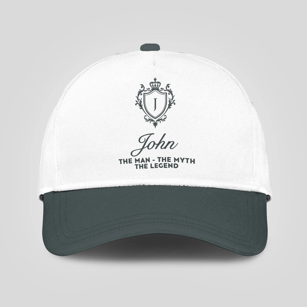 The Man The Myth The Legend Elegant Gray And White Cap JOHN 13K1 C170PF