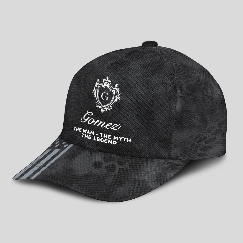 The Man The Myth The Legend America Black Camo Cap GOMEZ 13K1 C173PF