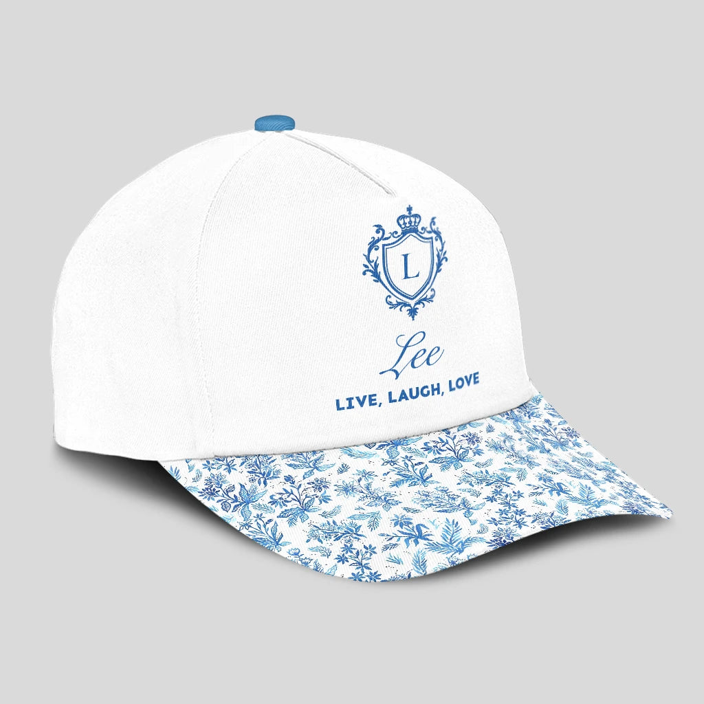 Live Laugh Love Flowers Pattern Cap LEE 13K1 C109PF