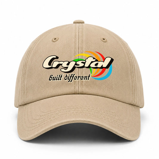 Your Name Built Different Retro Washed Cap CRYSTAL 13K1 C55PF