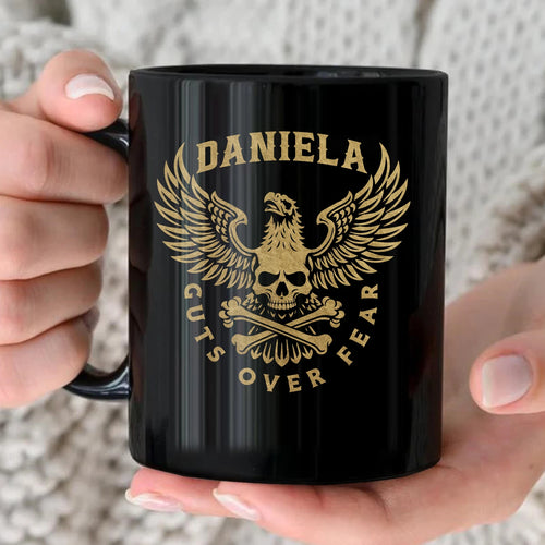 Guts Over Fear Eagle And Skull Mug DANIELA 13K1 MG28