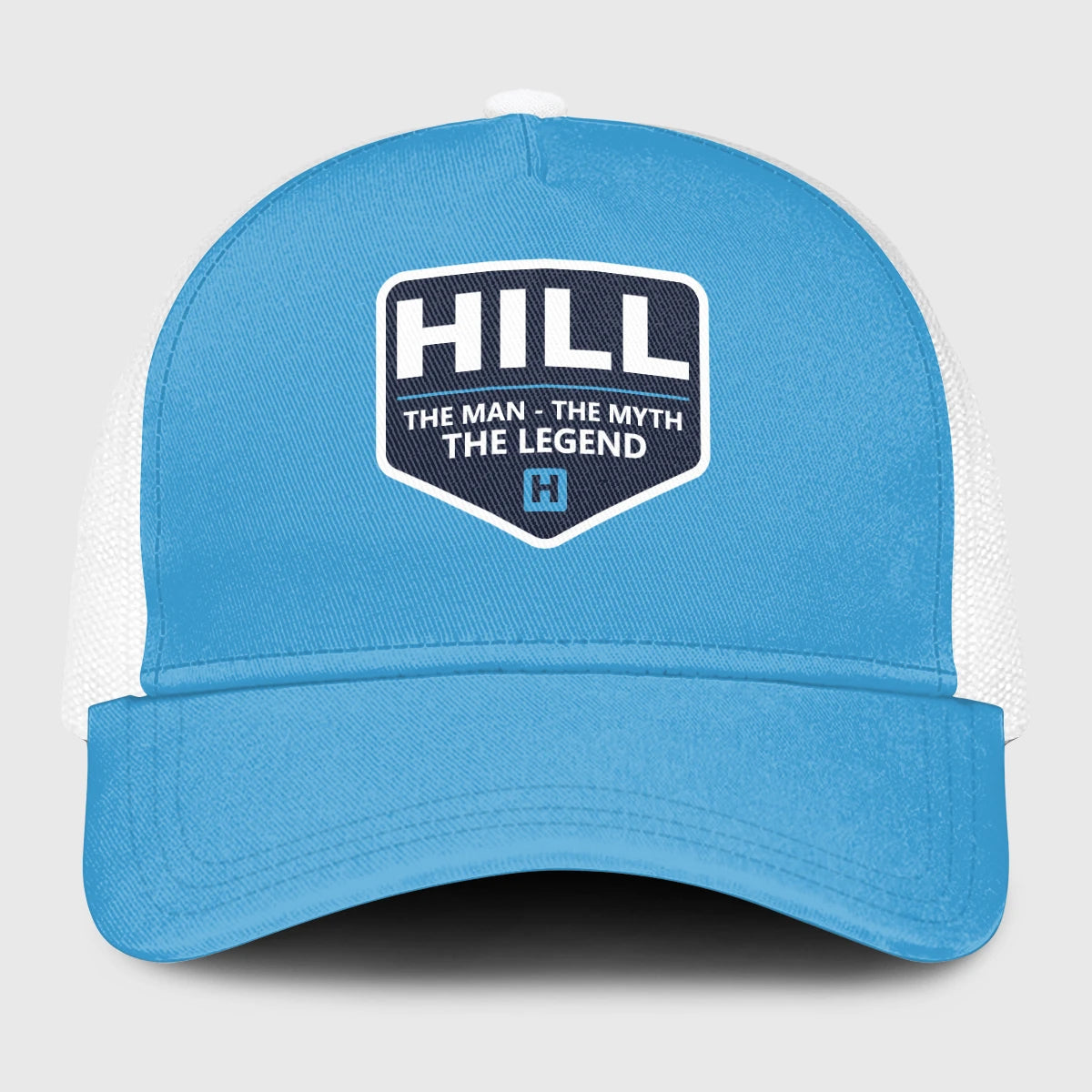 The Man The Myth The Legend Light Blue Mesh Cap HILL 13K1 C190PF