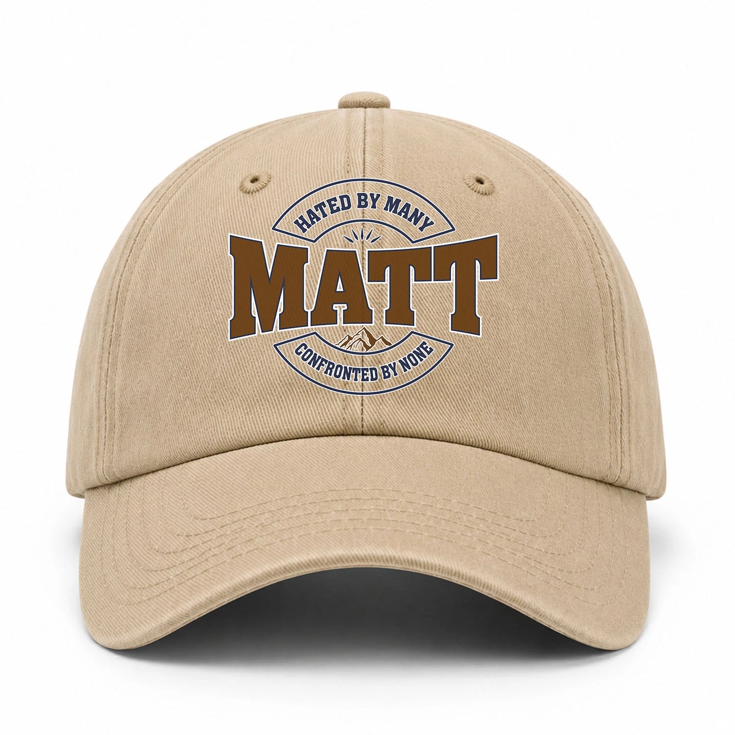 Hated By Many Confronted By None Washed Cap MATT 13K1 C36PF