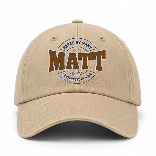 Hated By Many Confronted By None Washed Cap MATT 13K1 C36PF
