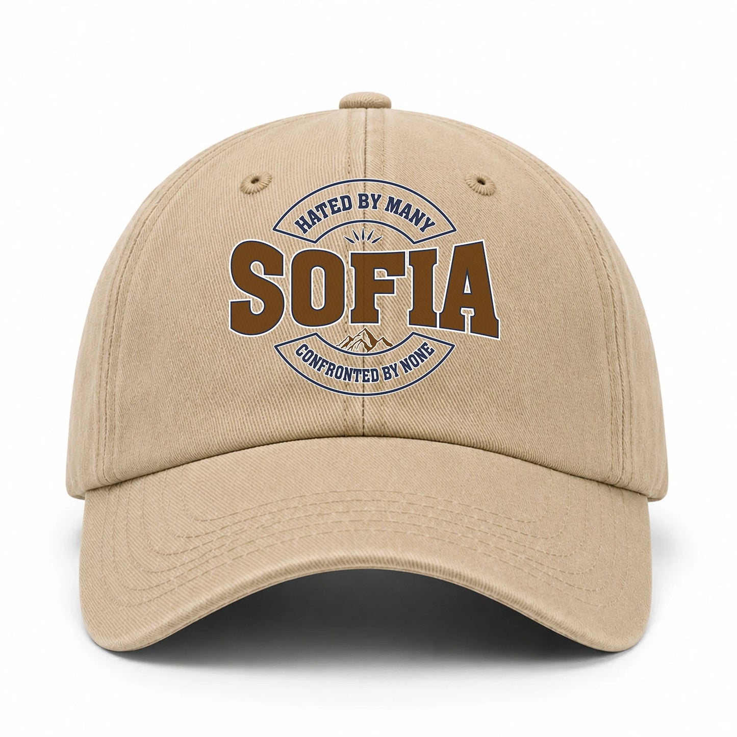 Hated By Many Confronted By None Washed Cap SOFIA 13K1 C36PF